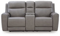 5Z-Comfort - Relaxation - Power Reclining Loveseat with Console / Adj Headrest – Reclining Loveseats by Signature Design by Ashley® at Furniture Wholesale Plus , Nashville furniture store
