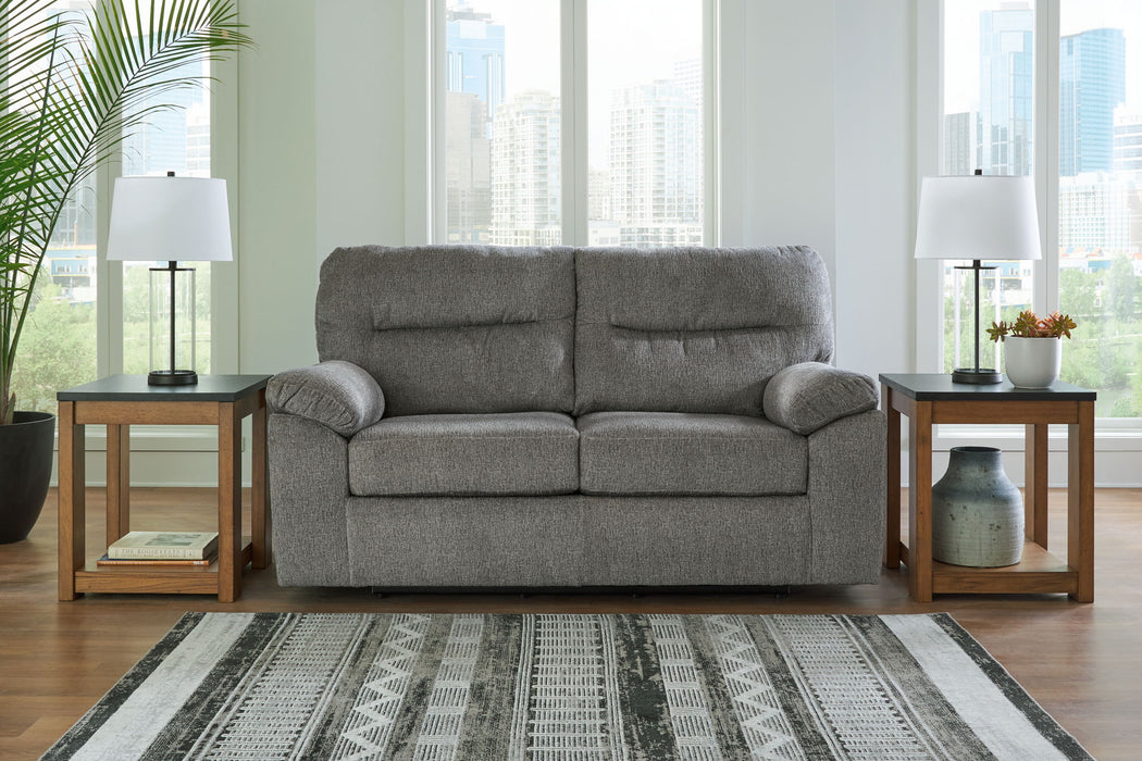 Bindura - Glider Loveseat - Mineral – Stationary Loveseats by Signature Design by Ashley® at Furniture Wholesale Plus , Nashville furniture store
