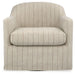 Valwick - Swivel Accent Chair - Cream / Brown – Swivel Chairs by Signature Design by Ashley® at Furniture Wholesale Plus , Nashville furniture store