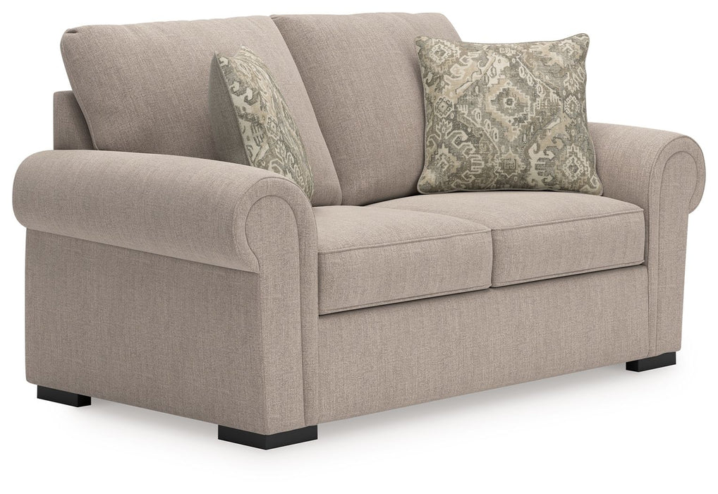 Sararose - Loveseat - Heather – Stationary Loveseats by Benchcraft® at Furniture Wholesale Plus , Nashville furniture store