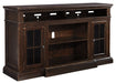 Roddinton - XL TV Stand w/Fireplace Option - Dark Brown – TV Stands by Signature Design by Ashley® at Furniture Wholesale Plus , Nashville furniture store