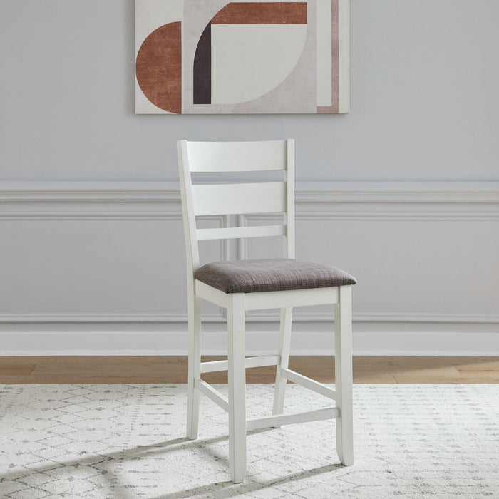 Brook Bay - Slat Back Upholstered Counter Chair (RTA) – Counter Chairs by Liberty Furniture at Furniture Wholesale Plus , Nashville furniture store