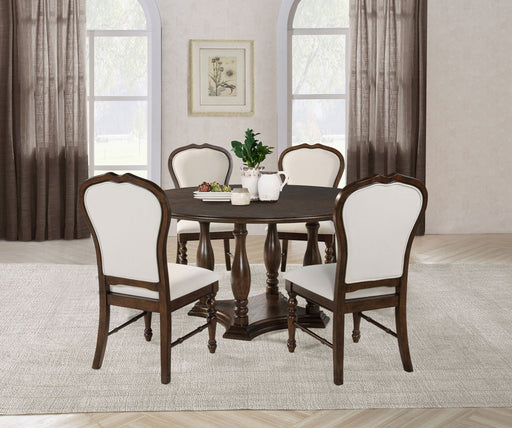 Landon - Round Dining Table Set – 5 Piece Dining Room Sets by Coaster Fine Furniture at Furniture Wholesale Plus , Nashville furniture store