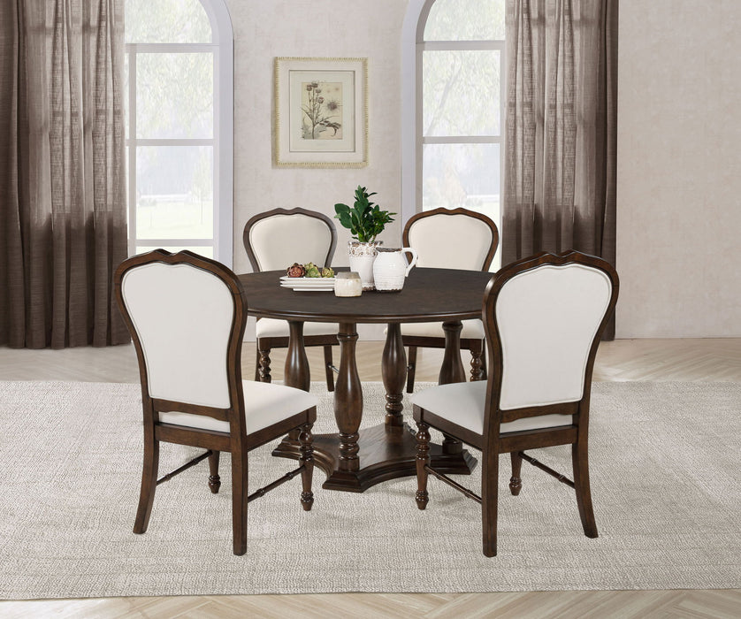Landon - Round Dining Table Set – 5 Piece Dining Room Sets by Coaster Fine Furniture at Furniture Wholesale Plus , Nashville furniture store