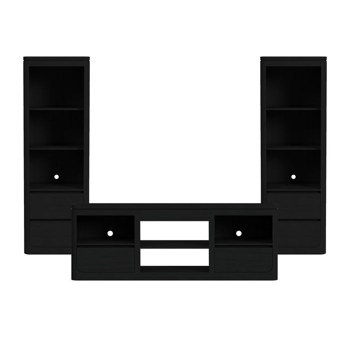 Rosalie - 3 Piece Entertainment Unit With 71" TV Console – Entertainment Centers by Elements International at Furniture Wholesale Plus , Nashville furniture store