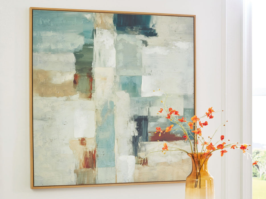 Ikemans - Wall Art - Green / Tan / Rust