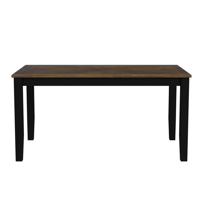 Brooks - 6 Piece Dining Set With Table, 4 Wood Back And Upholstered Seat Chairs, And Bench – 6 Piece Dining Room Sets by Elements International at Furniture Wholesale Plus , Nashville furniture store