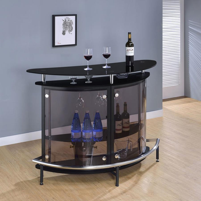 Amarillo - Freestanding Glass Top Home Bar Wine Cabinet – Wine Cabinets by CoasterEssence at Furniture Wholesale Plus , Nashville furniture store