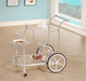 Sarandon - 3-Tier Glass Shelf Metal Bar Cart - Chrome - Premium Bar Carts from CoasterEveryday - Just $169! Shop now at Furniture Wholesale Plus  We are the best furniture store in Nashville, Hendersonville, Goodlettsville, Madison, Antioch, Mount Juliet, Lebanon, Gallatin, Springfield, Murfreesboro, Franklin, Brentwood