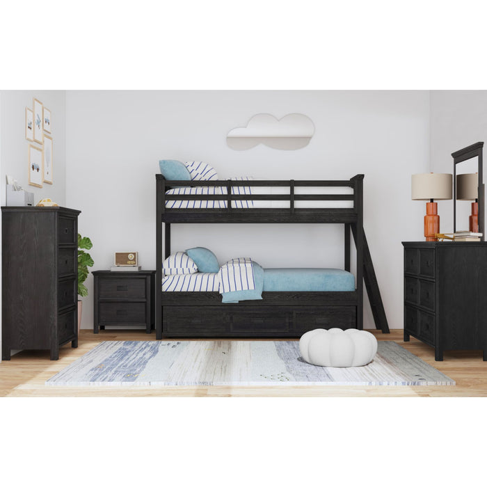 Hampton Kids - Bunk With Ladder And Trundle – Bunk Beds by Elements International at Furniture Wholesale Plus , Nashville furniture store