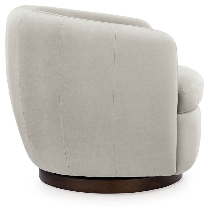 Annbury - Swivel Accent Chair - Light Beige – Swivel Chairs by Signature Design by Ashley® at Furniture Wholesale Plus , Nashville furniture store