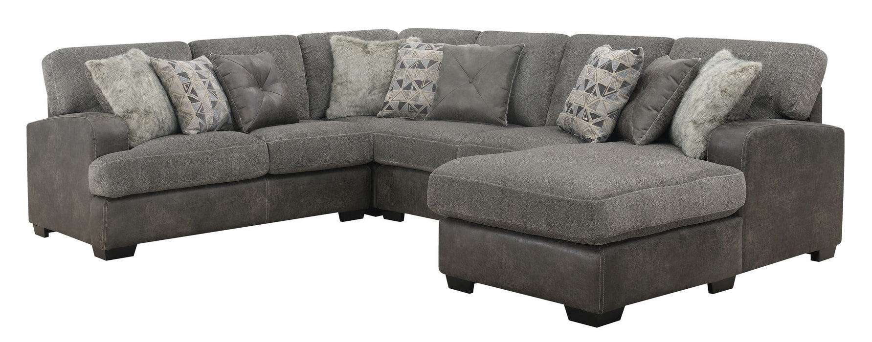 Berlin - Sectional - Premium Stationary Sectionals from Emerald Home - Just $1589! Shop now at Furniture Wholesale Plus  We are the best furniture store in Nashville, Hendersonville, Goodlettsville, Madison, Antioch, Mount Juliet, Lebanon, Gallatin, Springfield, Murfreesboro, Franklin, Brentwood