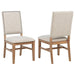 Middleton - Upholstered Dining Side Chair Beige (Set of 2) - Natural – Chair Sets by Coaster Fine Furniture at Furniture Wholesale Plus , Nashville furniture store