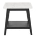 Vida - Marble End Table - Black / White – End Tables by Steve Silver Furniture at Furniture Wholesale Plus , Nashville furniture store