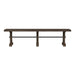 Yellowstone - Dining Bench With Metal Bar Cross - Medium Brown – Dining Benches by Elements International at Furniture Wholesale Plus , Nashville furniture store
