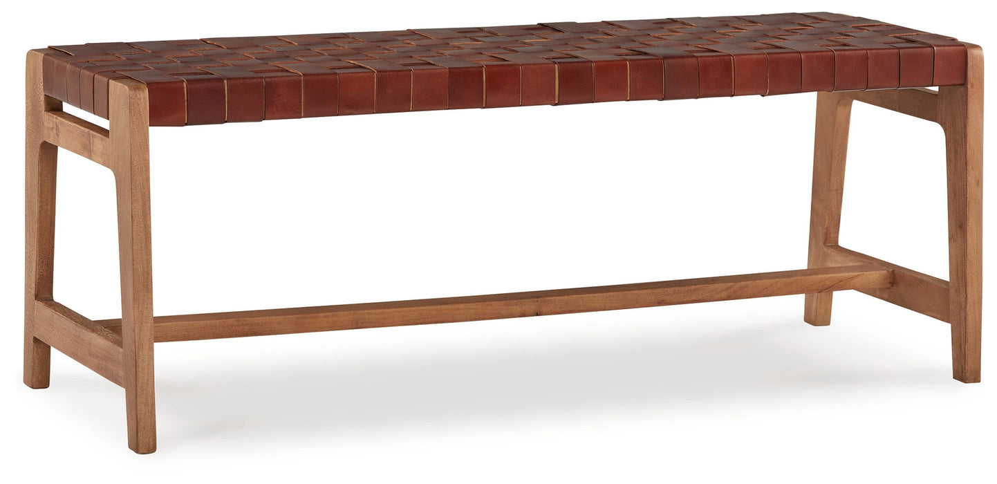 Lemmund - Accent Bench - Natural / Brown – Accent Benches by Signature Design by Ashley® at Furniture Wholesale Plus , Nashville furniture store