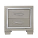 Platinum - Nightstand - Сhampagne – Accent Nightstands by Elements International at Furniture Wholesale Plus , Nashville furniture store