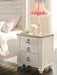 Willowton - Two Drawer Night Stand - Brown / Beige / White – Accent Nightstands by Signature Design by Ashley® at Furniture Wholesale Plus , Nashville furniture store