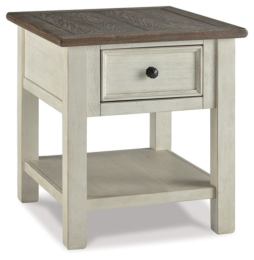 Bolanburg - Rectangular End Table - White / Brown / Beige – End Tables by Signature Design by Ashley® at Furniture Wholesale Plus , Nashville furniture store