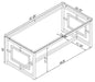 Merced - Glass Top Metal Table – End Tables by CoasterEssence at Furniture Wholesale Plus , Nashville furniture store
