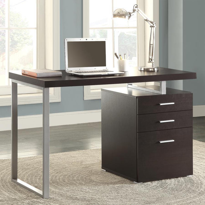Brennan - 3-Drawer Office Computer Desk - Premium Computer Desks from CoasterEveryday - Just $279! Shop now at Furniture Wholesale Plus  We are the best furniture store in Nashville, Hendersonville, Goodlettsville, Madison, Antioch, Mount Juliet, Lebanon, Gallatin, Springfield, Murfreesboro, Franklin, Brentwood