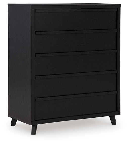 Danziar - Black - Five Drawer Wide Chest - Premium Accent Chests from Signature Design by Ashley® - Just $498! Shop now at Furniture Wholesale Plus  We are the best furniture store in Nashville, Hendersonville, Goodlettsville, Madison, Antioch, Mount Juliet, Lebanon, Gallatin, Springfield, Murfreesboro, Franklin, Brentwood