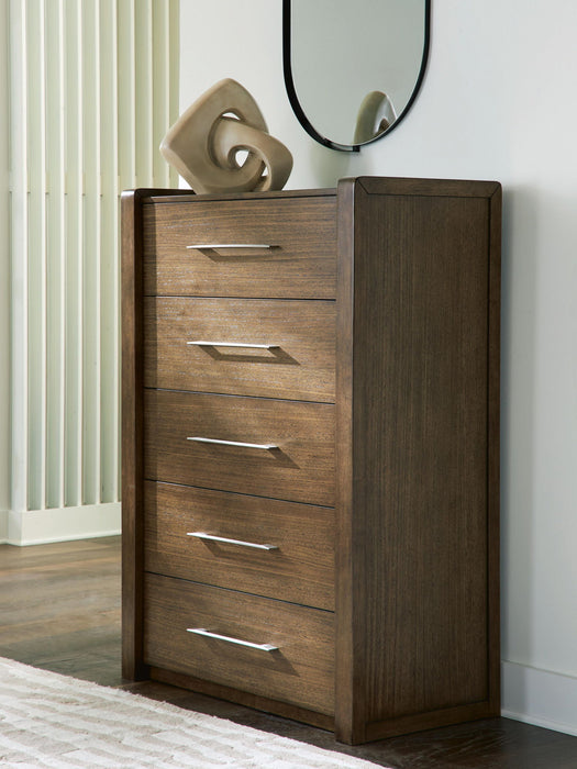 Marxmore - Five Drawer Chest - Brown – Accent Chests by Benchcraft® at Furniture Wholesale Plus , Nashville furniture store