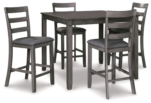 Bridson - Square Counter TBL Set (Set of 5) - Gray – 5 Piece Dining Room Sets by Signature Design by Ashley® at Furniture Wholesale Plus , Nashville furniture store