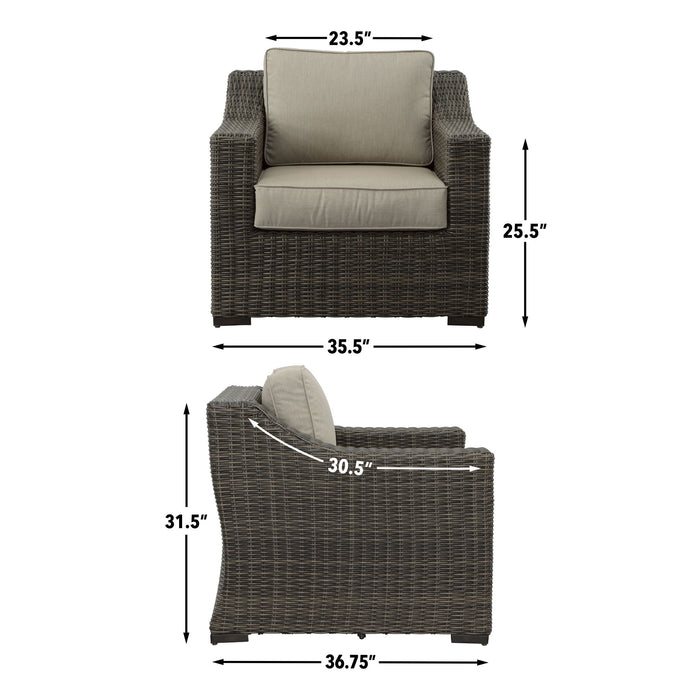 Jones - Outdoor Lounge Chair (Set of 2) - Brown - Premium Chair Sets from Steve Silver Furniture - Just $2239! Shop now at Furniture Wholesale Plus  We are the best furniture store in Nashville, Hendersonville, Goodlettsville, Madison, Antioch, Mount Juliet, Lebanon, Gallatin, Springfield, Murfreesboro, Franklin, Brentwood