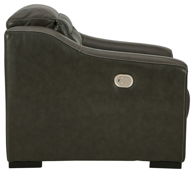 Center Line - Power Recliner - Premium Reclining Chairs from Signature Design by Ashley® - Just $908! Shop now at Furniture Wholesale Plus  We are the best furniture store in Nashville, Hendersonville, Goodlettsville, Madison, Antioch, Mount Juliet, Lebanon, Gallatin, Springfield, Murfreesboro, Franklin, Brentwood