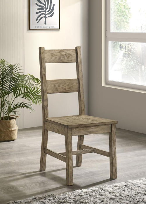 Cardova - Solid Wood Dining Side Chair (Set of 2) - Vineyard Oak – Chair Sets by Coaster Fine Furniture at Furniture Wholesale Plus , Nashville furniture store