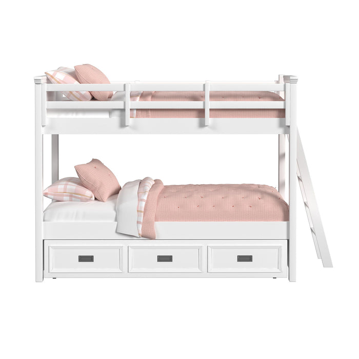 Hampton Kids - Bunk With Ladder And Trundle – Bunk Beds by Elements International at Furniture Wholesale Plus , Nashville furniture store