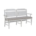 River Place - Panel Back Bench - Riverstone White & Tobacco – Upholstered Benches by Liberty Furniture at Furniture Wholesale Plus , Nashville furniture store