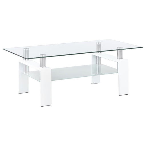 Dyer - 1-Shelf Rectangular Glass Top Table – End Tables by CoasterEveryday at Furniture Wholesale Plus , Nashville furniture store