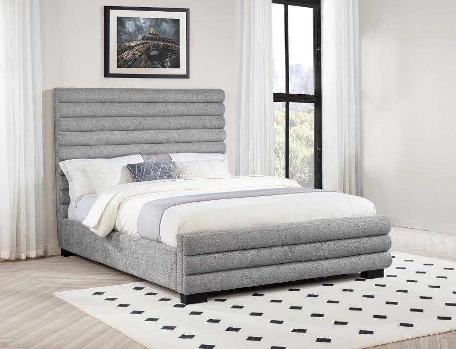 Patricia - Boucle Upholstered Bed – Upholstered Beds by Coaster Fine Furniture at Furniture Wholesale Plus , Nashville furniture store