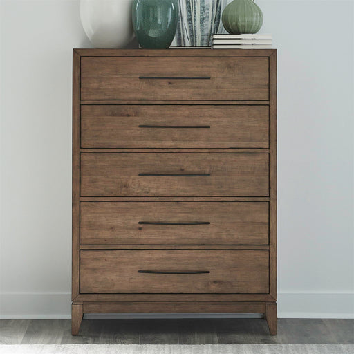 Shaker Lakes - 5 Drawer Chest - Harvest Brown – Accent Chests by Liberty Furniture at Furniture Wholesale Plus , Nashville furniture store