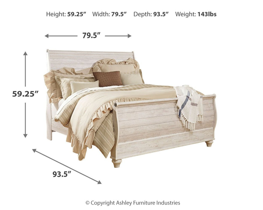 Willowton - Sleigh Bed – Sleigh Beds by Signature Design by Ashley® at Furniture Wholesale Plus , Nashville furniture store