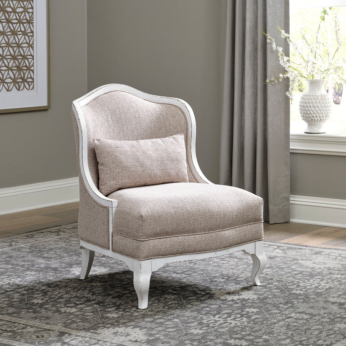 Magnolia Manor - Upholstered Accent Chair - Antique White – Accent Chairs by Liberty Furniture at Furniture Wholesale Plus , Nashville furniture store