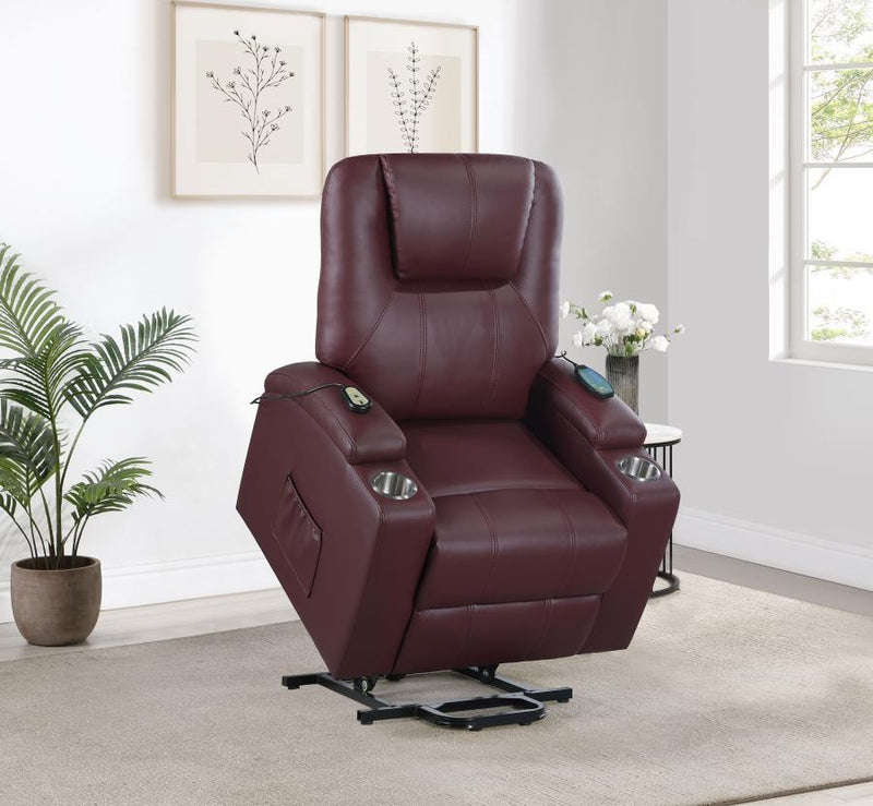 Armstrong - Upholstered Power Lift Massage Recliner – Lift Chairs by Coaster Fine Furniture at Furniture Wholesale Plus , Nashville furniture store