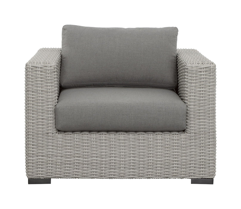 Blakley - Outdoor Lounge Chair (Set of 2) With Half-Round Wicker - Gray - Premium Chair Sets from Steve Silver Furniture - Just $2839! Shop now at Furniture Wholesale Plus  We are the best furniture store in Nashville, Hendersonville, Goodlettsville, Madison, Antioch, Mount Juliet, Lebanon, Gallatin, Springfield, Murfreesboro, Franklin, Brentwood