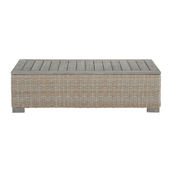 Ollie - Rectangular Coffee Table - Tan – Coffee Tables by Elements International at Furniture Wholesale Plus , Nashville furniture store