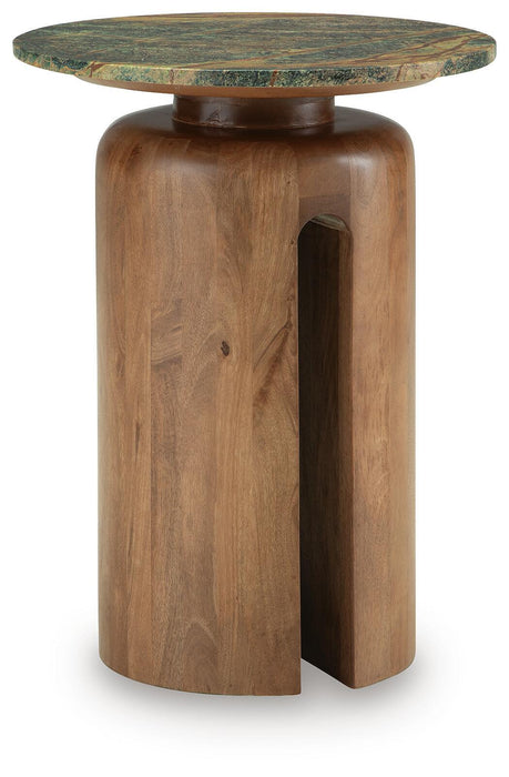 Caplow - Accent Table - Brown / Green – Accent Tables by Signature Design by Ashley® at Furniture Wholesale Plus , Nashville furniture store