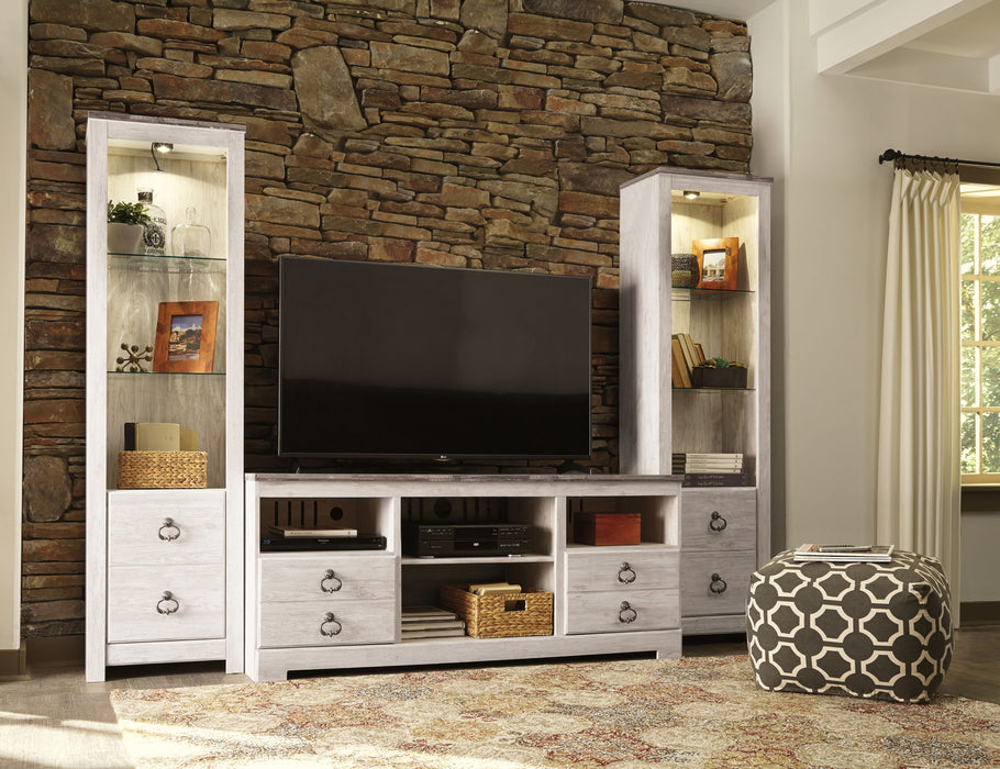 Willowton - Entertainment Center With Fireplace Option – Entertainment Centers by Signature Design by Ashley® at Furniture Wholesale Plus , Nashville furniture store