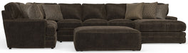 Mammoth - Sectional With Cocktail Ottoman – 2 Piece Living Room Sets by Jackson at Furniture Wholesale Plus , Nashville furniture store