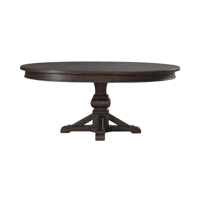 Paradise Valley - Pedestal Table - Saddle Brown – Dining Tables by Liberty Furniture at Furniture Wholesale Plus , Nashville furniture store