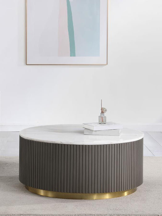 Jason - Round Marble Top Table – End Tables by CoasterEveryday at Furniture Wholesale Plus , Nashville furniture store