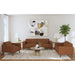 Destiny - Loveseat With Wood Front – Stationary Loveseats by Elements International at Furniture Wholesale Plus , Nashville furniture store