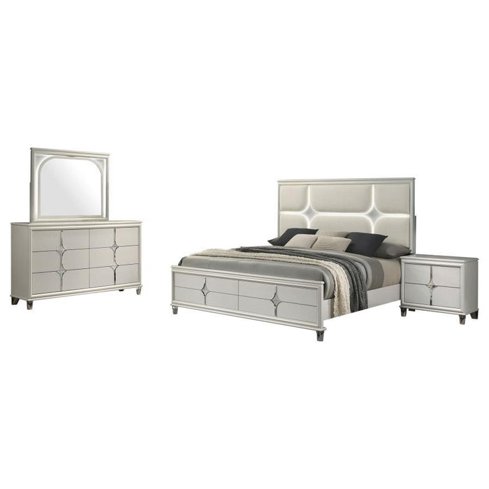 Olivia - Panel Bedroom Set – 4 Piece Bedroom Sets by Coaster Fine Furniture at Furniture Wholesale Plus , Nashville furniture store
