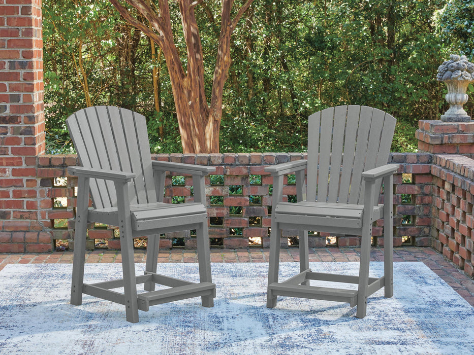 Sanctuary Beach - Barstool (Set of 2) - Dark Gray – Stool Sets by Signature Design by Ashley® at Furniture Wholesale Plus , Nashville furniture store