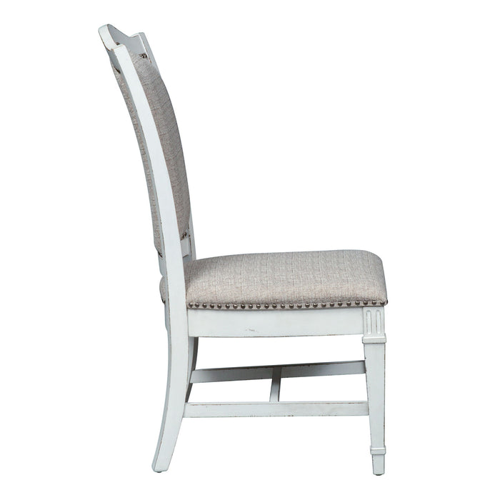 Abbey Park - Upholstered Side Chair - Antique White – Side Chairs by Liberty Furniture at Furniture Wholesale Plus , Nashville furniture store